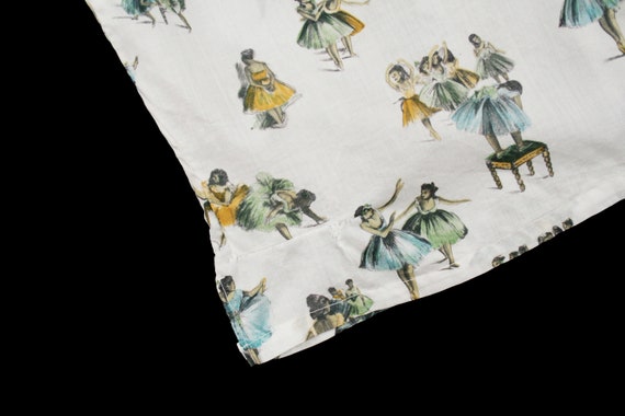 Vintage 1950s Ballerina Novelty Print Blouse - De… - image 9