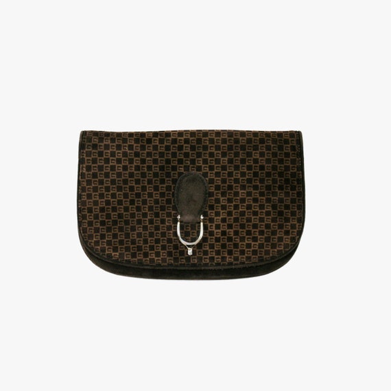 gucci suede clutch