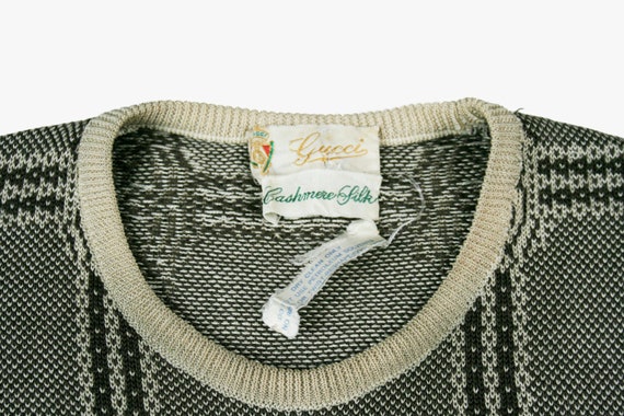 Vintage 1970's Gucci Sweater - Cashmere Silk - Ho… - image 4