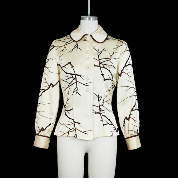 Vintage RARE 1950's Tom Brigance Blouse - Embroide