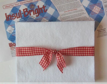 10" x 12" ~ 6 ct. Insul-Bright Insulated Potholder Lining Batting Fabric Rectangles