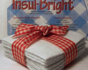 10" Insul-Bright Insulated Potholder Lining Batting Fabric Squares *Select Quantity*