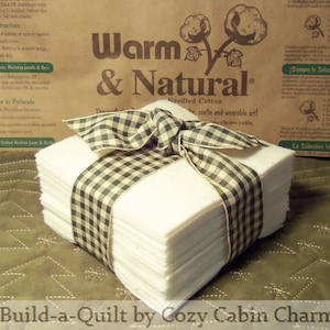 48 ~ 9" Batting Squares Pre-Cut Warm & Natural, Non-Microwave Soup Bowl Cozies, Quilt-As-You-Go, Rag Quilts, Potholders