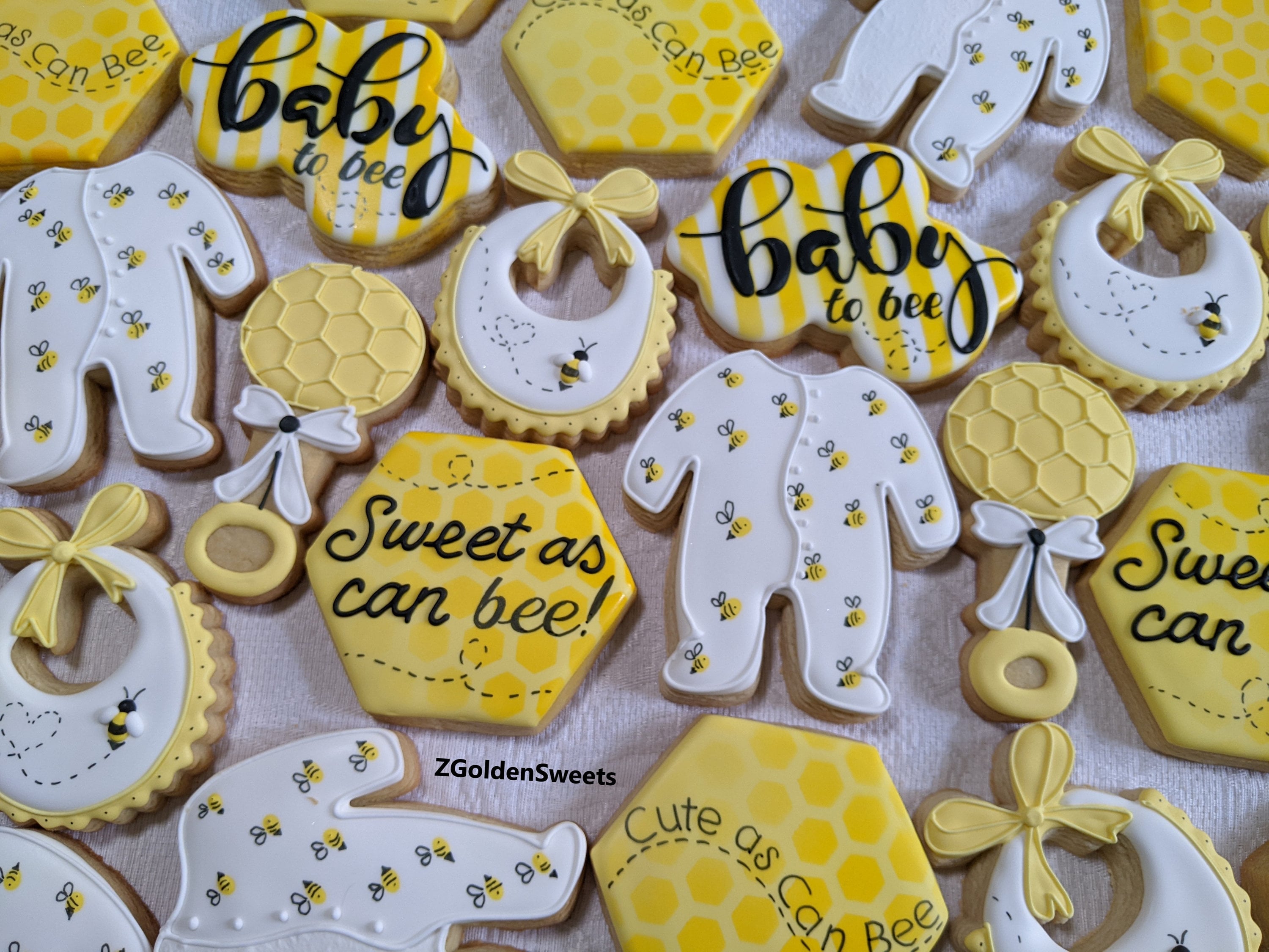 36 Baby to Bee Baby Shower Decorated Cookies Sweet as Can Be Etsy