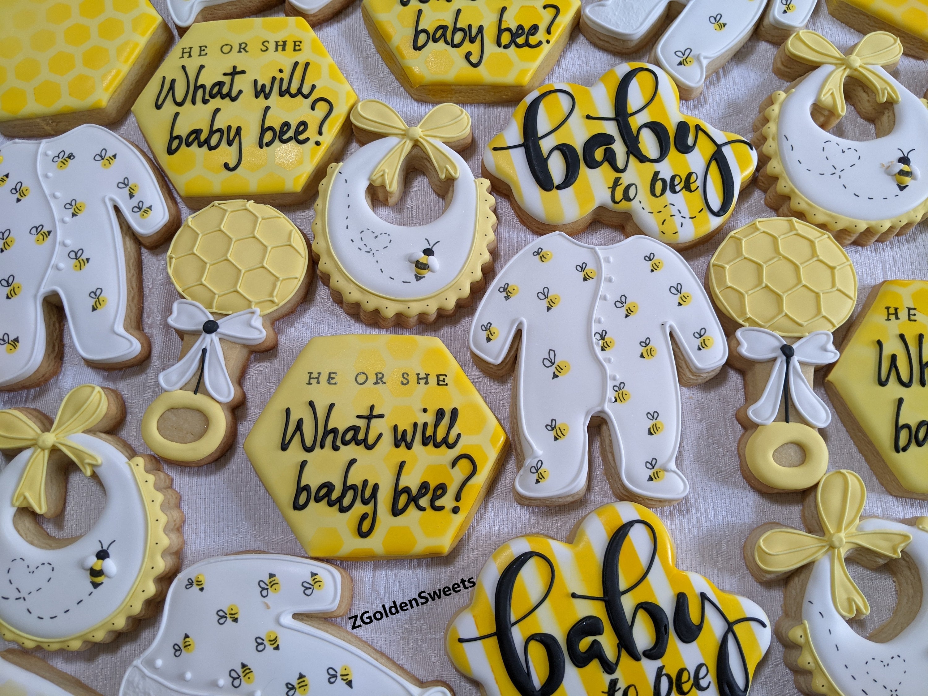 Bee Cookies For Baby Shower