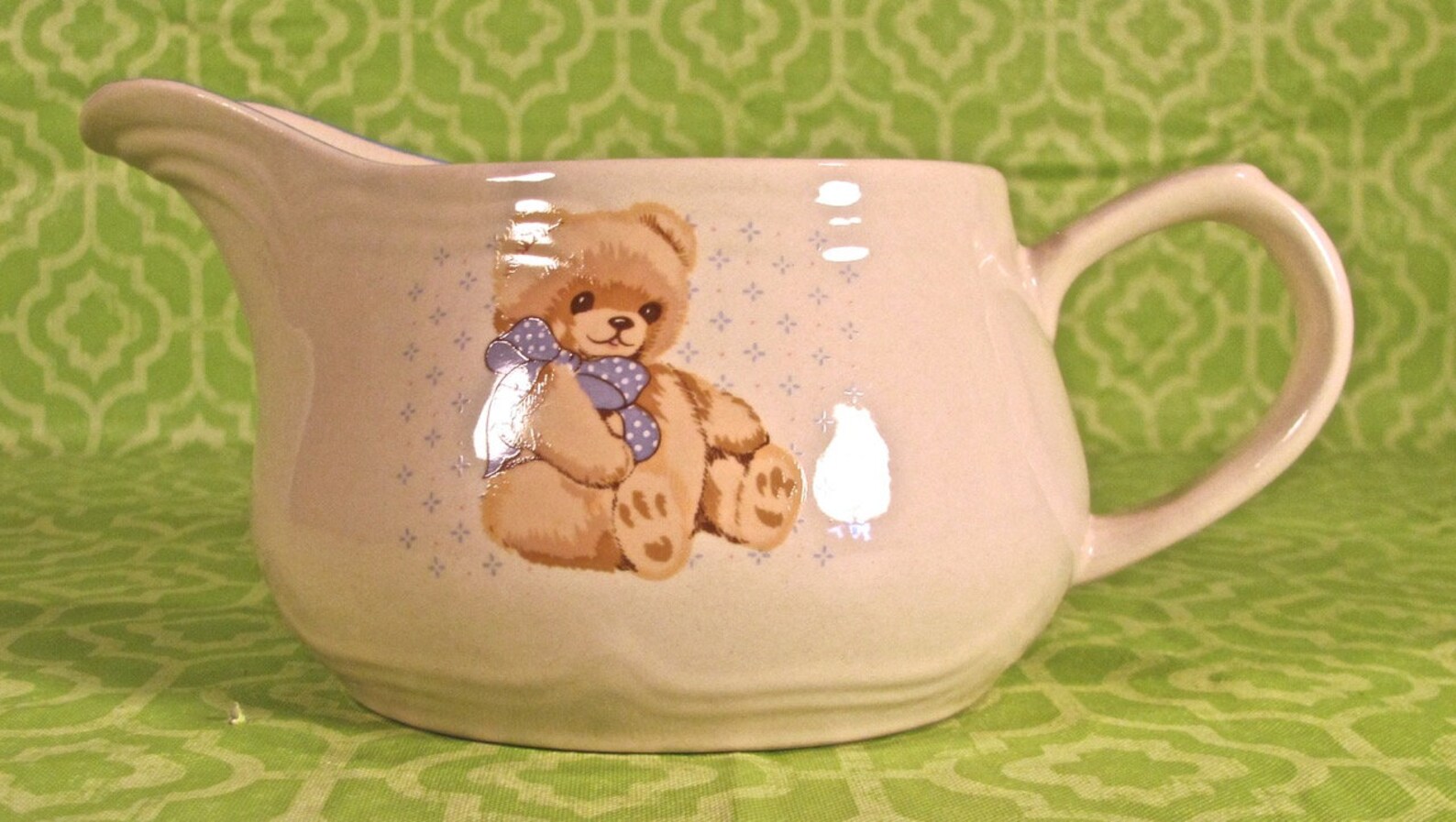Vintage Tienshan Theodore Country Bear Gravy Boat Stoneware Etsy