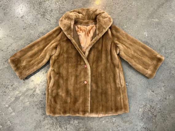 L Vintage 50s-60s Faux Fur Coat Tissavel France - Etsy 60s tissavel faux fur coat