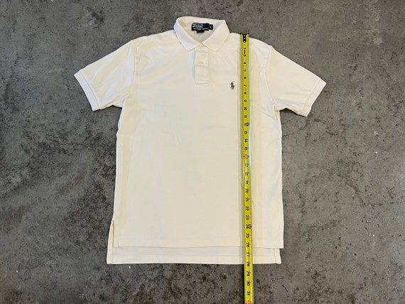 S- Vintage 1990s Polo by Ralph Lauren Off-White C… - image 3