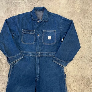 Vintage Pointer Brand Low Back Denim Overalls. 35x29 100% Cotton