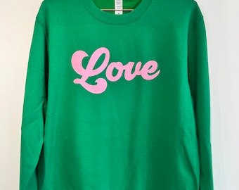Love Sweatshirt | Personalised Message Sweatshirt |Valentines sweatshirt | Mothers Day gift  |Womans personalised sweatshirt