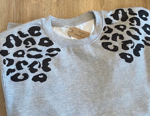 Womens cheetah sweatshirt Clearance