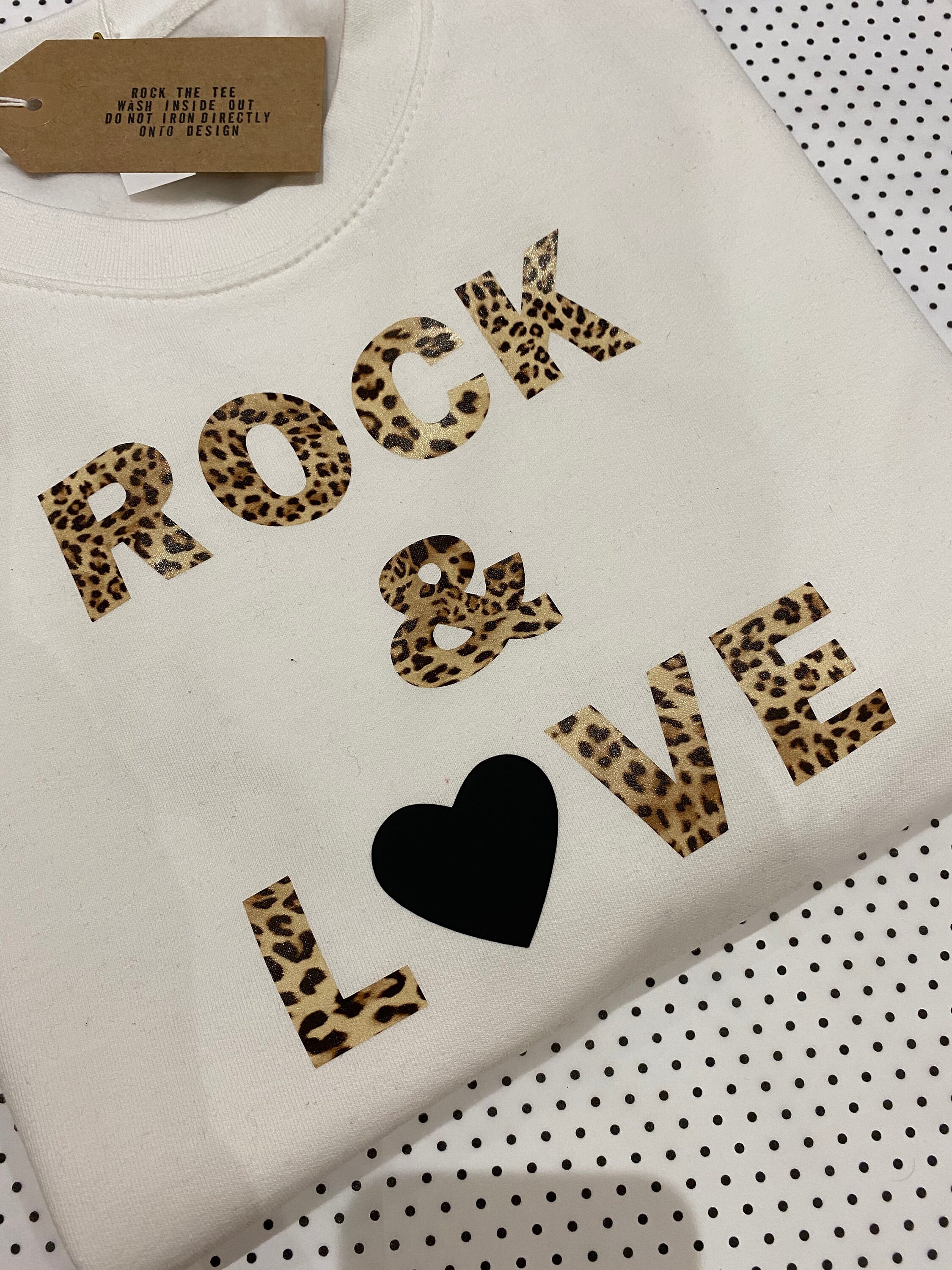 Rock and love sweatshirt deals