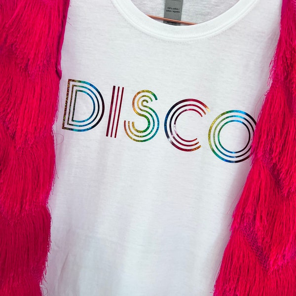 Rainbow Disco T-shirt | Pride T-Shirt |Festival T-shirt