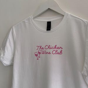 The Chicken Wine Club T-Shirt Or Vest | Wine Lovers Gift | Wine Club T-Shirt Or Vest