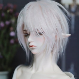 BJD Wig Basic Pink Gray 9-10 8-9 7-8 6-7 inch Synthetic Fur Wig miyonidoll