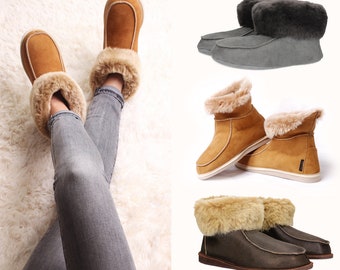 suede boot slippers womens