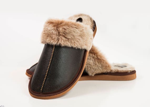 sheepskin mule slippers mens