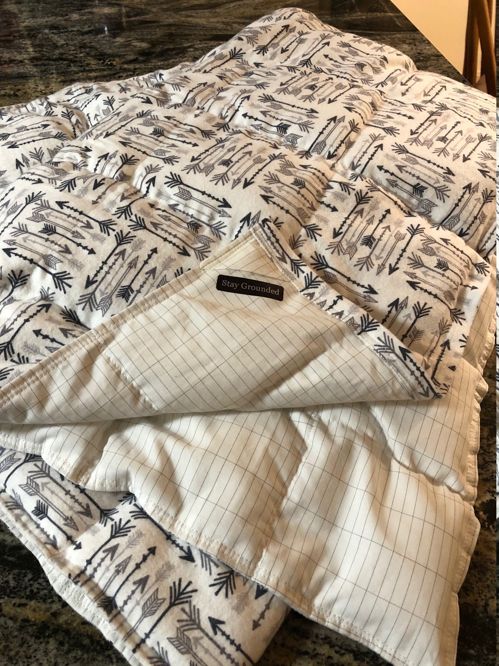 16 lb WEIGHTED GROUNDING/earthing BLANKET. Cotton Flannel & Etsy