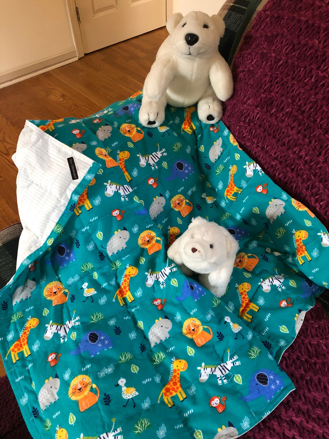 6 Lb WEIGHTED Grounding/earthing Blanketthrow. Cotton Flannel Etsy