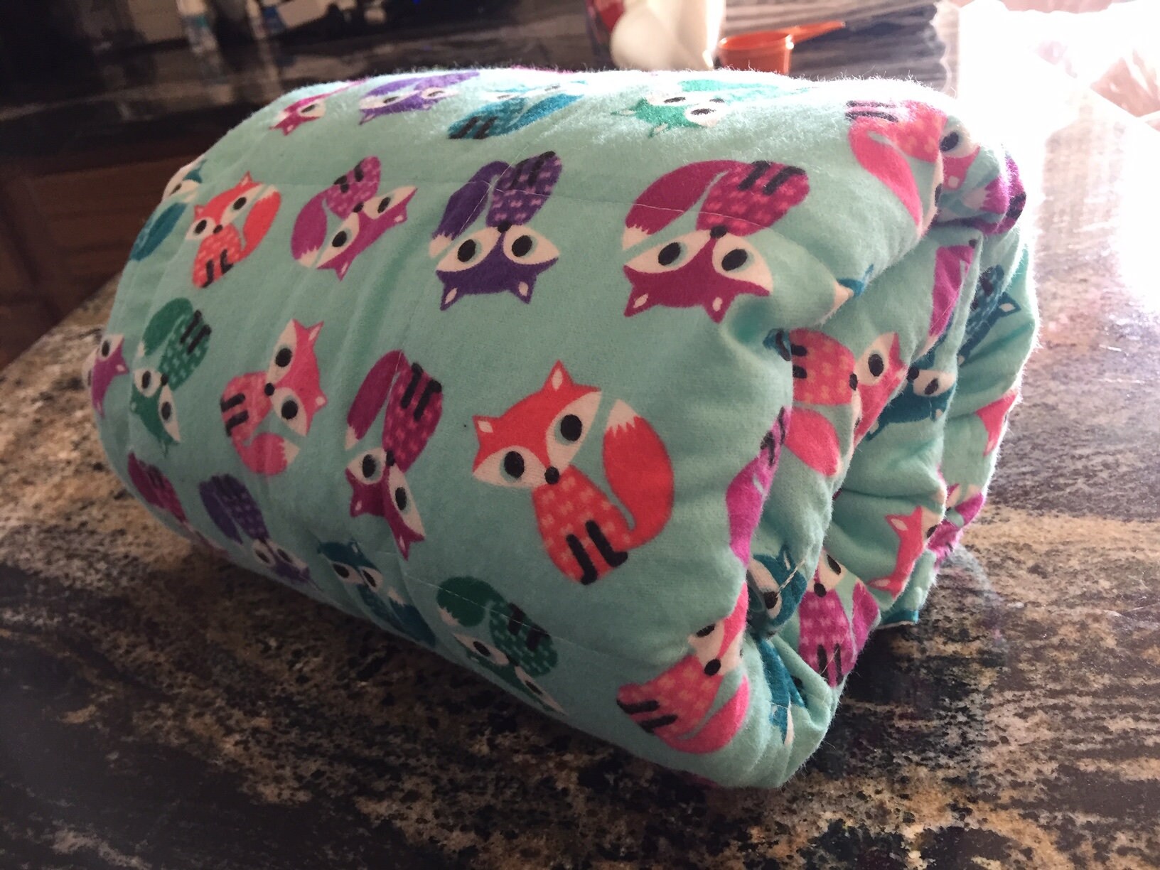 6 1/2 lb WEIGHTED GROUNDING/earthing BLANKETThrow. Cotton Flannel