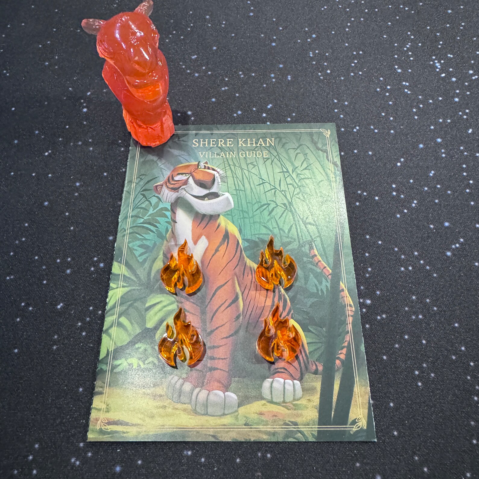 Mini Translucent Fire Token Villainous Token Upgrades! 4 Fire Tokens for Shere Khan and a Racer ...