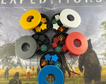 Expeditions Game Upgrade to organize your player pieces -- Player piece trays and holder that fits in the insert!