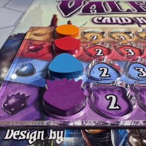 Valeria Card Kingdoms: Set von 5 Player Board Acrylic Overlay Upgrades - Verhindern Sie, dass die Ressourcenmarker sich bewegen!
