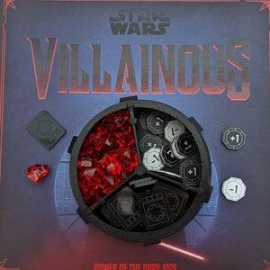 Upgraded Token Chamber and Tokens for Star Wars Villainous Game