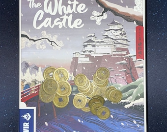 Metal Coins for The White Castle Board Game - much better than the cardboard money in the game