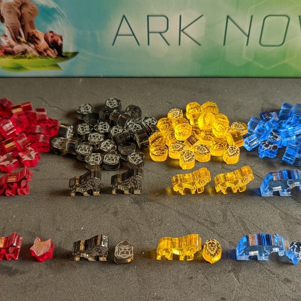 Ark Nova: 112 Upgraded Tokens to Replace Your Cubes and Score Pawns