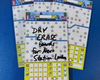 Next Station London/Tokyo: Acrylic Dry Erase Score Sheets