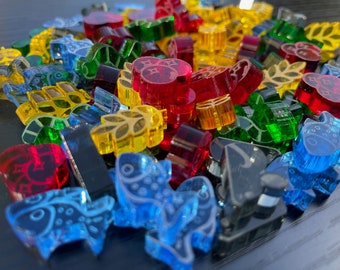 Wingspan Board Game: Acrylic Food Token Upgrades + Nectar tokens