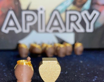 12-piece Honey upgrades for Apiary Board Game -- Super cute honey pots!!!