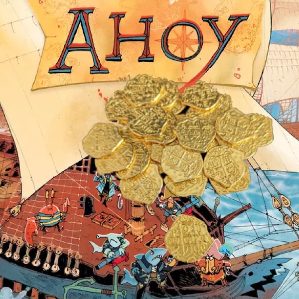 Metal Coins for Ahoy Board Game