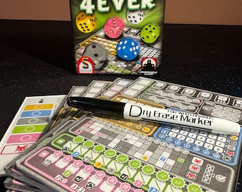 Premium Dry Erase Score Sheet for Clever 4 Ever Game -- Sturdy Acrylic!