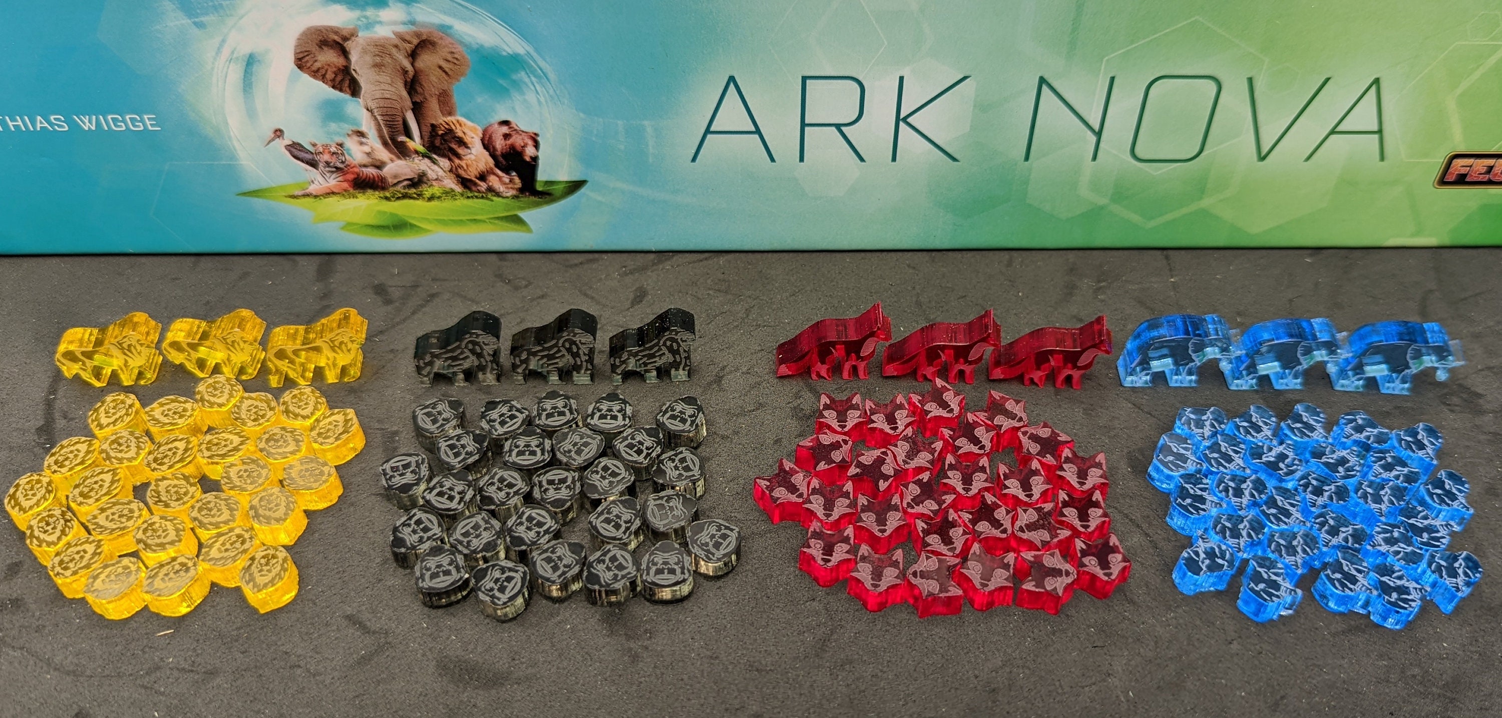 Detailed 3D Tokens for Ark Nova. Accessories for your board game