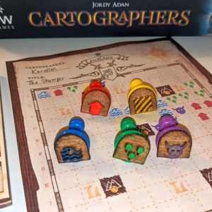 Stamps for Cartographers Game with or without an Ink pad included!