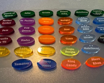 Disney Villainous - Random Villain Tokens - Choose Your Villain Randomly - New 2026 Villains Added