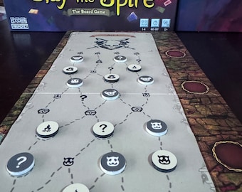 SLAY THE SPIRE Progression Map Token Upgrades (unofficial upgrade) Acrylic tokens for your Map board to replace the cardboard ones
