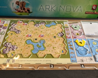 Ark Nova : jeu de superpositions de plateau pour 2 ou 4 joueurs