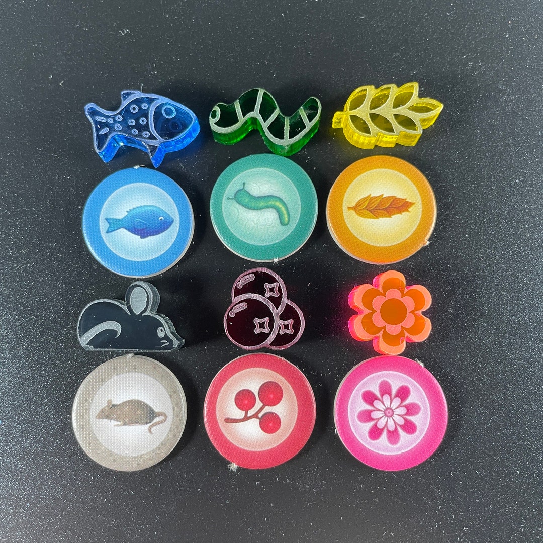 Wingspan Board Game: Acrylic Food Token Upgrades + Nectar - Etsy UK
