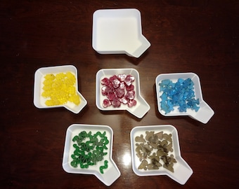 Wingspan Board Game: Token Trays - White Bit Holders, Set of 6
