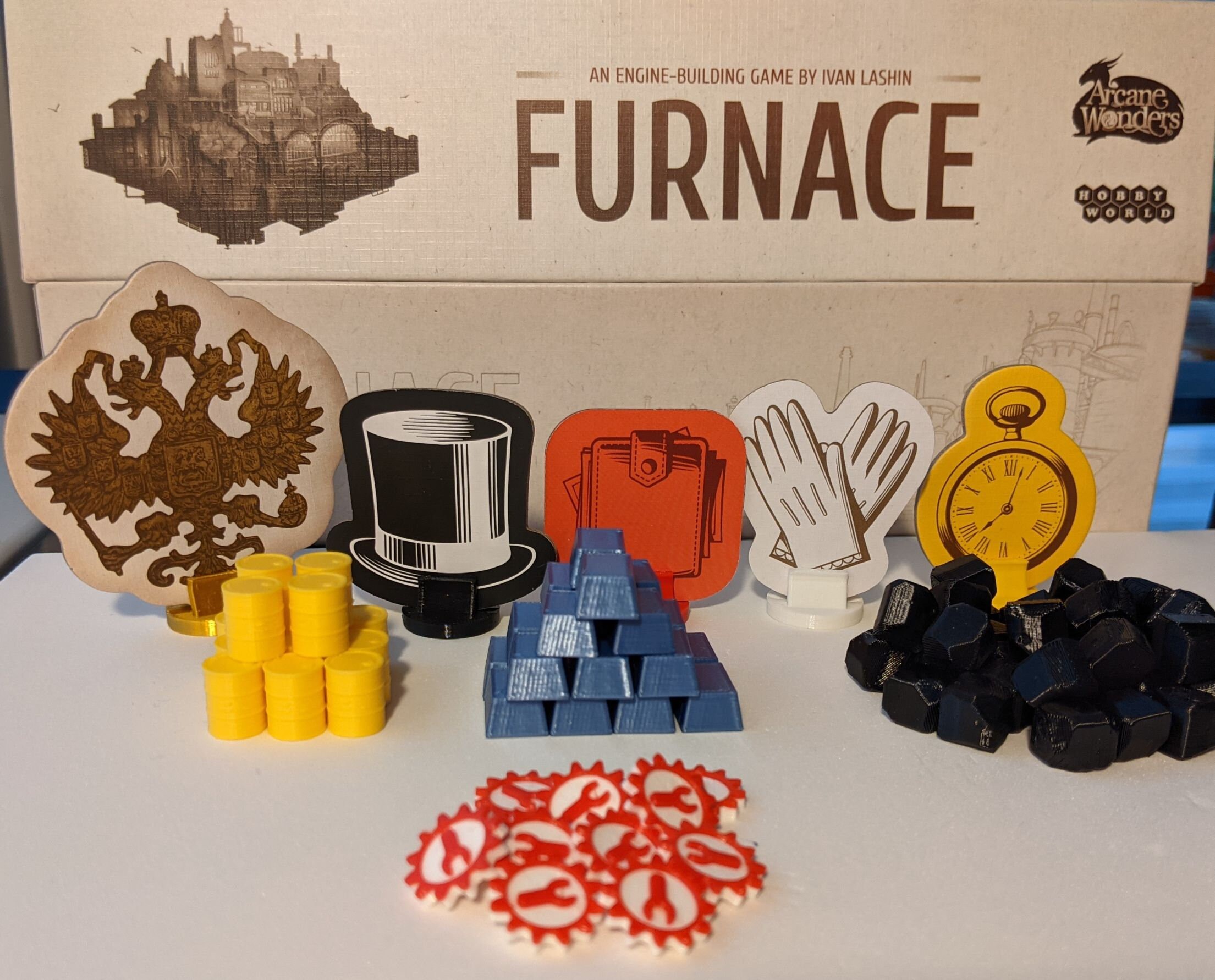 Token Upgrades for FURNACE Board Game Etsy UK