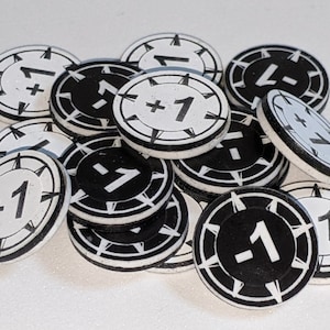 Upgraded Strength Tokens (20) for Villainous board game