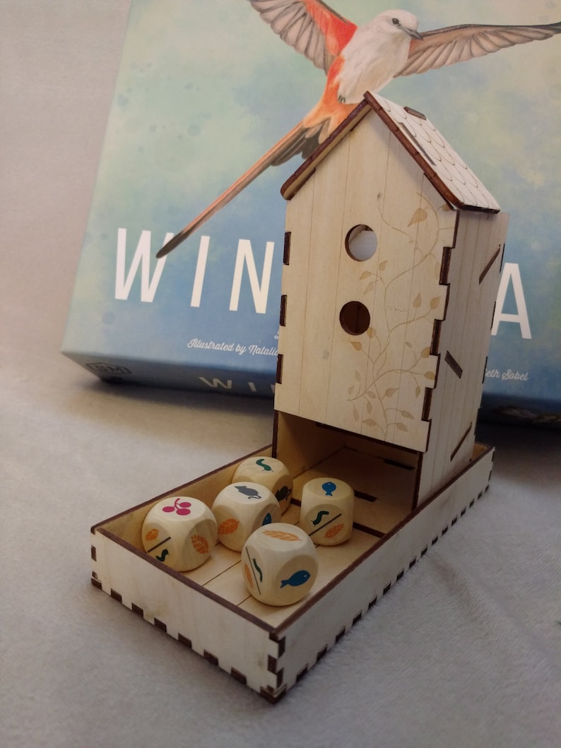 Bird House Dice Tower for Wingspan and other games Etsy
