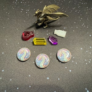 Dragon Coins for WYRMSPAN game unofficial upgrade Sticker Kit where you just supply the 45 pennies ALL-IN BUNDLE
