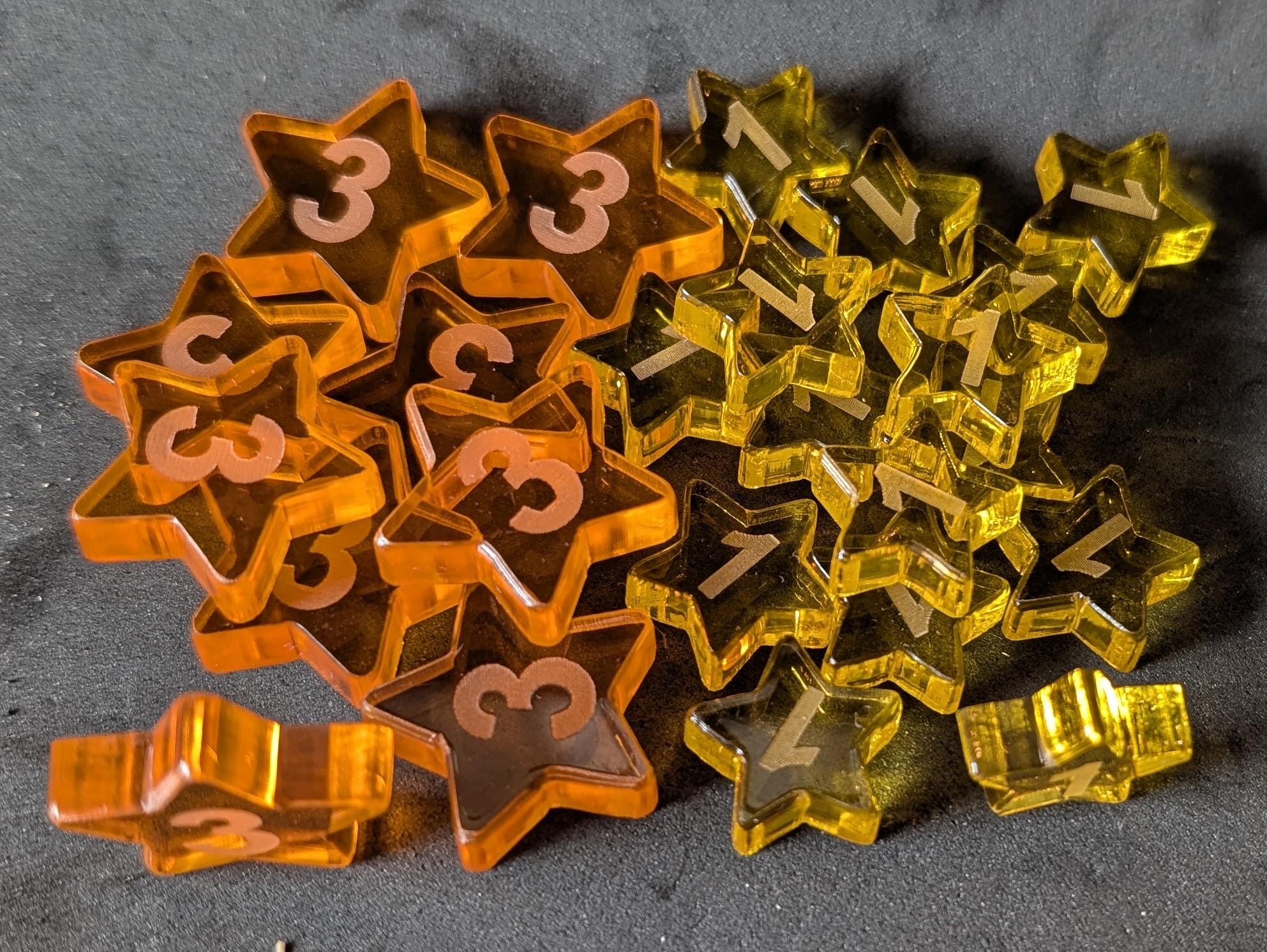 Magical Athlete Board Game - Acrylic Star Token Upgrades (unofficial ...
