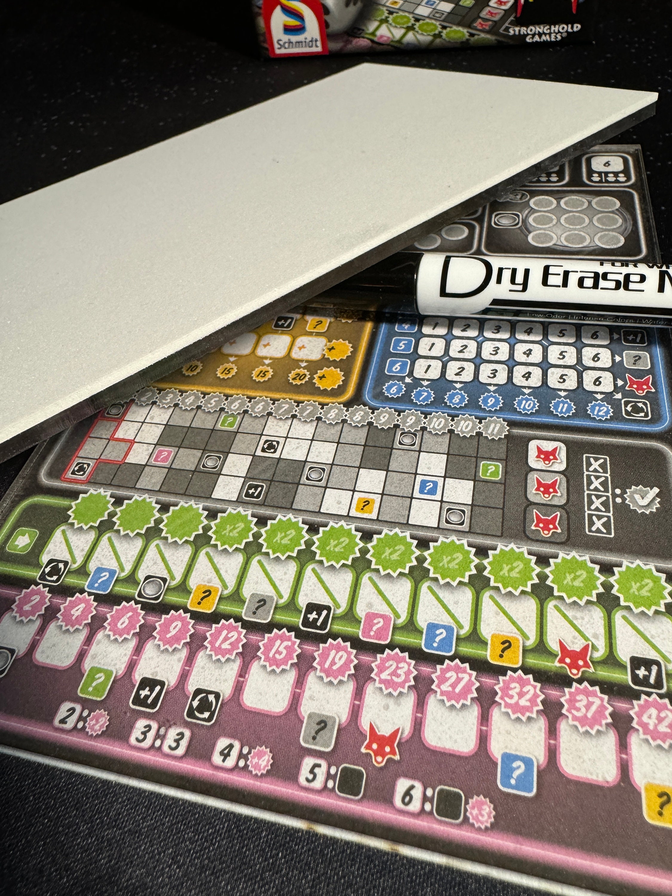 Clever 4 Ever Game: Acrylic Dry Erase Score Sheet With Marker - Etsy