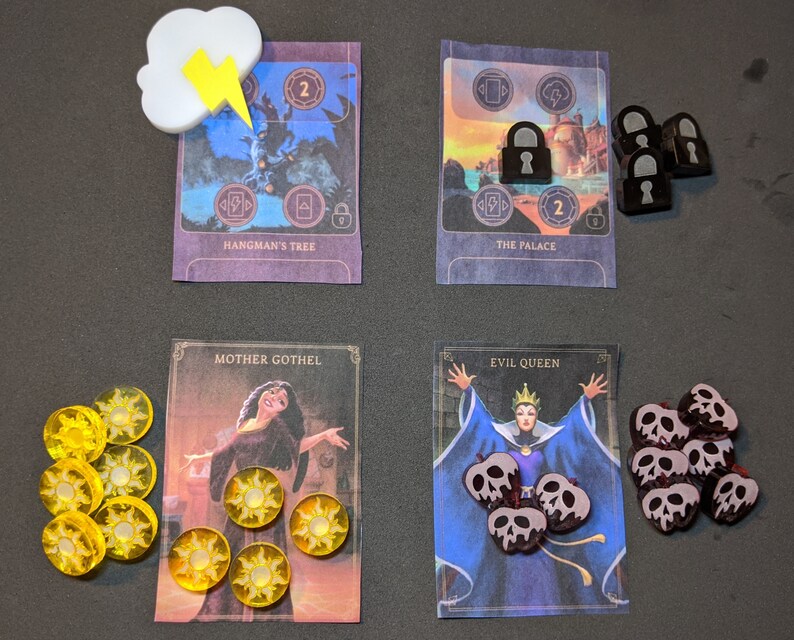 Upgraded Token Sets for Villainous Trust Tokens Poison Etsy