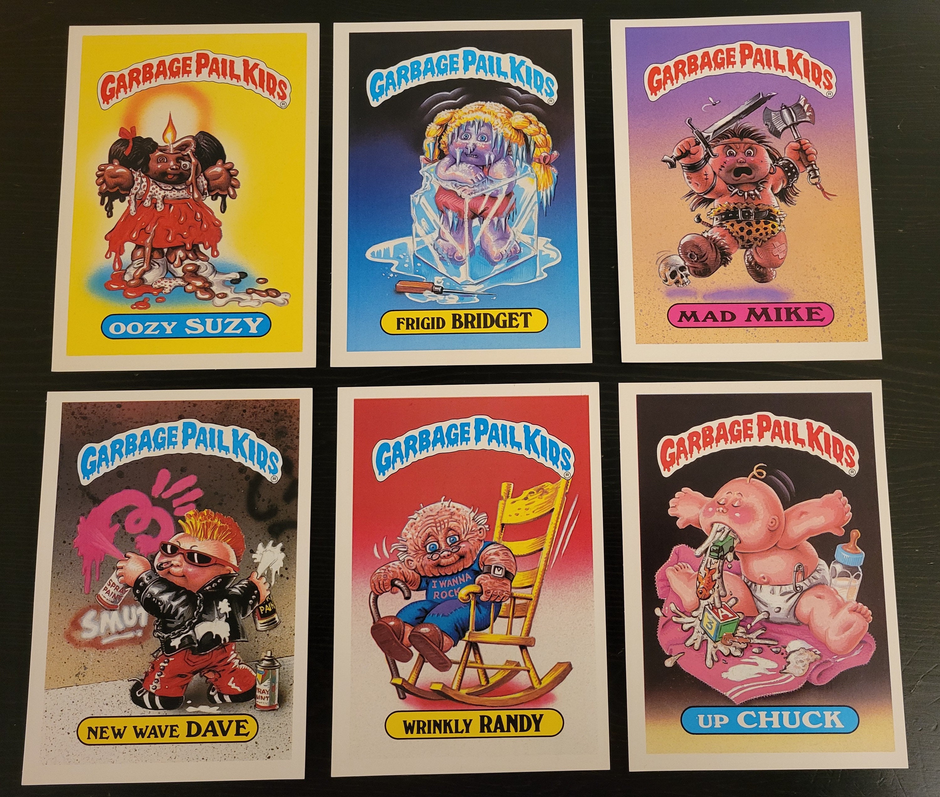 Garbage Pail Kids 1986 Giant Series Trading Cards Etsy